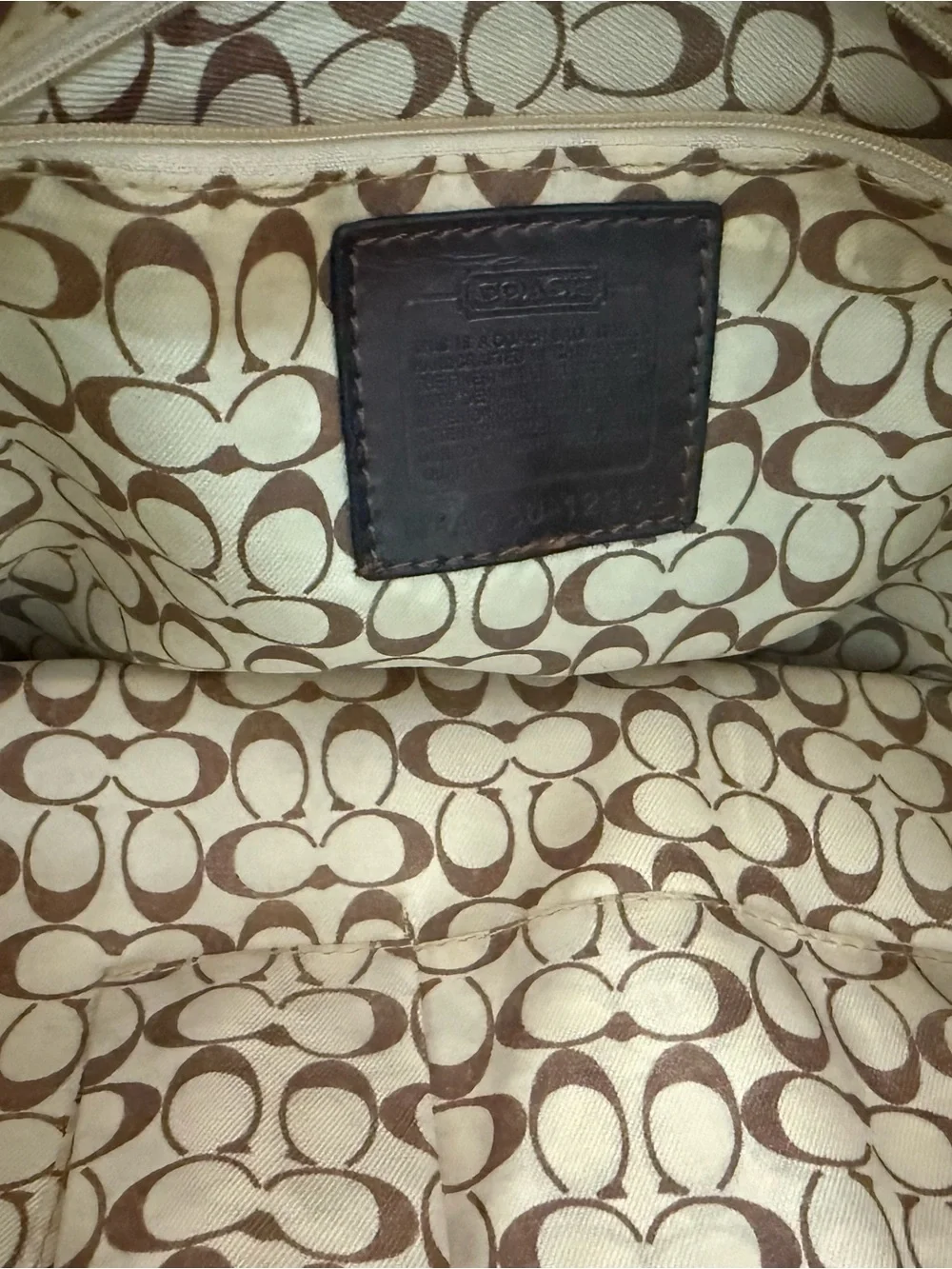 Coach Brown Signature Satchel with Gold-Tone Hardware